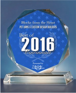 2016 Best Cincinnati Award Blocks From The Heart 