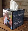 Personalized Nana Tissue Box created by Blocks From The Heart