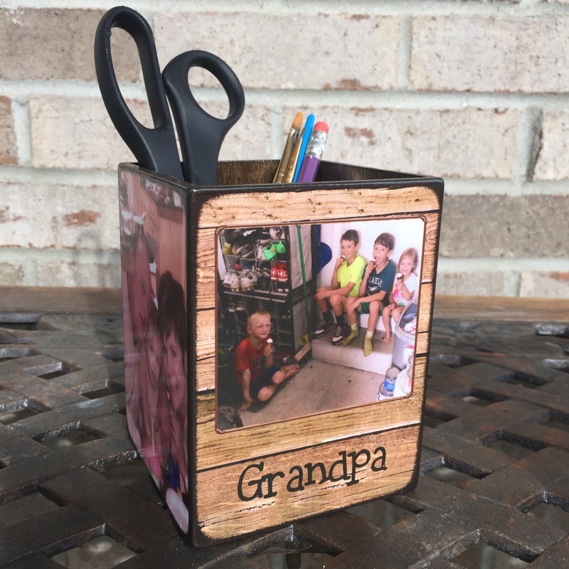 Personalized Grandpa Gift Pencil Holder 