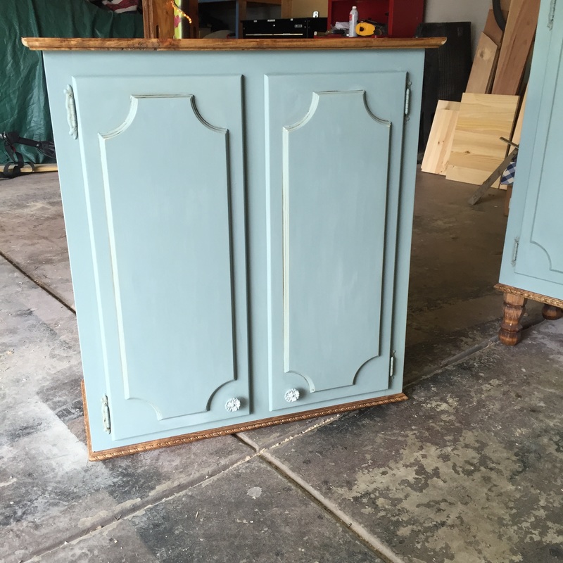 Repurposed Kitchen Cabinets with Annie Sloan Chalk Paint