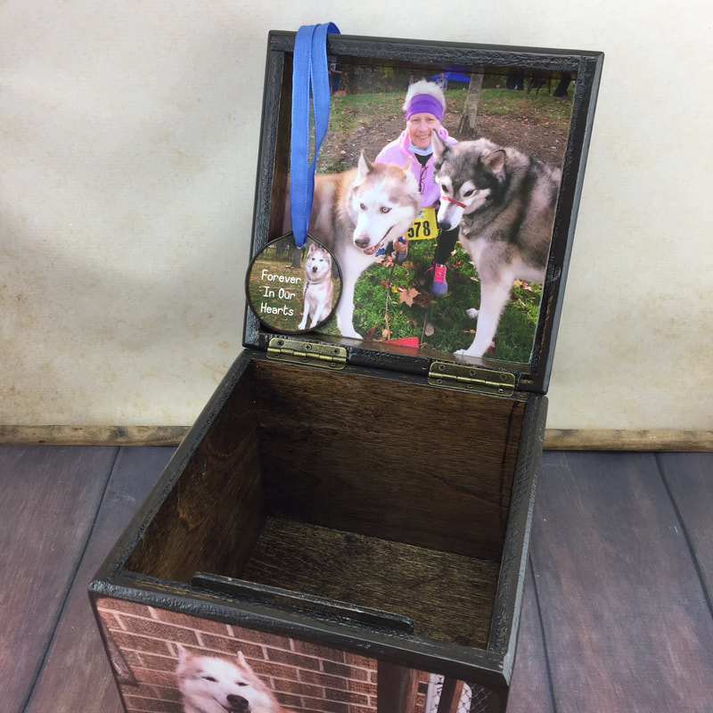 personalized wood pet urn