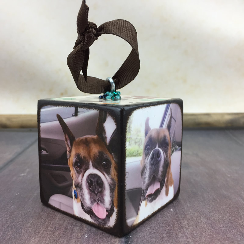 personalized dog photo Ornament 