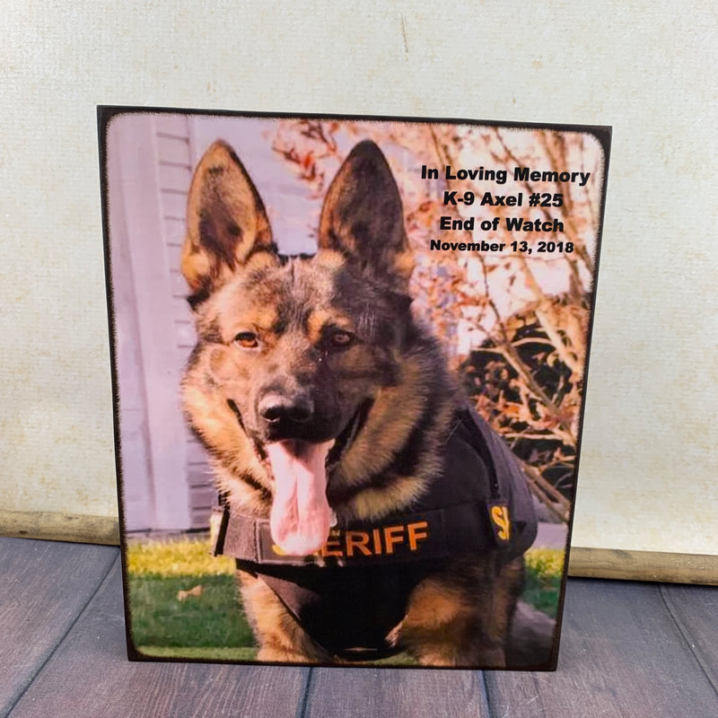 pet memorial gift for police k9