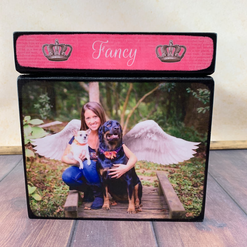cremation pet urn with photo